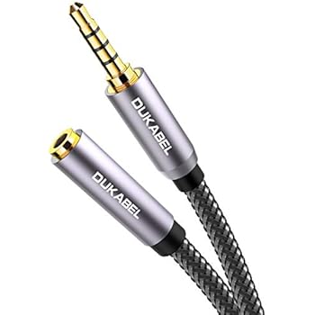 DuKabel Headphone Extension Cable, 3.5mm Male to Female Stereo Audio Cable Lossless Audio Sound Premium Audio Cord Extension Cable Gold Plated Jack & Strong Nylon Braided - Top Series (4ft/1.2m)