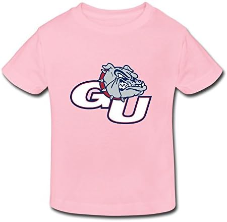 Pink Ambom Gonzaga Bulldogs Little Boys Girls 100% Cotton T Shirt For Toddlers Size 5-6 Toddler