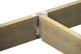 BPC Fixings Galvanised Timber Joist Hanger 50pc Set 47mm Width 150-250mm Depth view 2