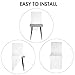 Prasacco Chair Cover, 20 Pcs White Retractable Chair Sleeves, Suitable for Banquet Wedding Party Dining Decoration