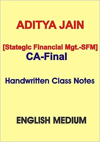 Buy Stategic Financial Management Sfm Class Notes Aditya Jain Images, Photos, Reviews