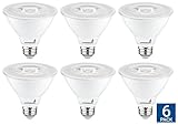 Hyperikon PAR30 Short Neck LED Bulb, Dimmable, 10W (65W Equivalent), 2700K (Warm White), 800 lm, CRI 90+, Flood Bulb, Medium Base (E26), UL & ENERGY STAR - Great for Living Room, Basement (6 Pack)
