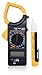 TechExpert Professional Digital Clamp Multimeter Plus Non-Contact Voltage Detector Pen|AC/DC Voltmeter, Resistance Meter, AC Current Measurement, Diode & Continuity Flow Tester|LCD 3½ Digit Display