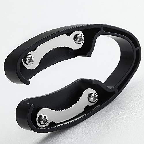 Premium Dual Blade Wine Foil Cutter, Wine Bottle Opener Accessory, Gift for Wine Lovers by YWQ (White Black)
