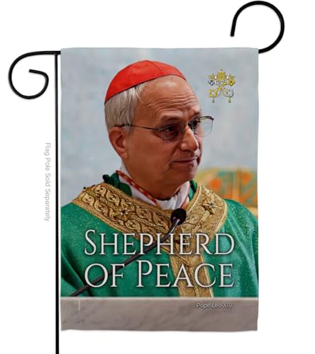 New Pope Flag White Smoke 2025 Vatican Memorabilia Bishop of Rome Tapestry Cath…