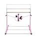 Safly Zone Gymnastics Junior Training Bar for Kids| Expandable Gym Jr Horizontal Kip Bar for Gymnast Beginner Home Training Pink/Blue