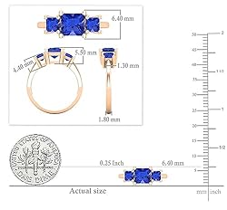 Dazzlingrock Collection Princess Lab Created Blue