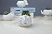 A Pair of Hedgehog White Ceramic Succulent Planter Pots/Mini Flower Plant Containers