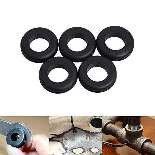 Wolfride 180Pcs Rubber Grommet Assortment Kit Rubber Hole Grommet O