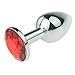 Red Jeweled Beginners Butt Plug, Hmxpls Sex Love Games Personal Massager for Women Men Couples Lover