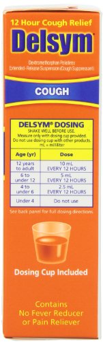 Delsym Cough Relief Liquid, Orange - Image 4