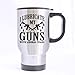 I Lubricate My Guns With Liberal Tears Travel Coffee Mug Stainless Steel Travel Tea Cup 14 Ounce