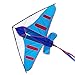 Besra 60inch Colorful Plane Kite Easy to Fly Aircraft Nylon Kite for Kids & Adults (Blue)