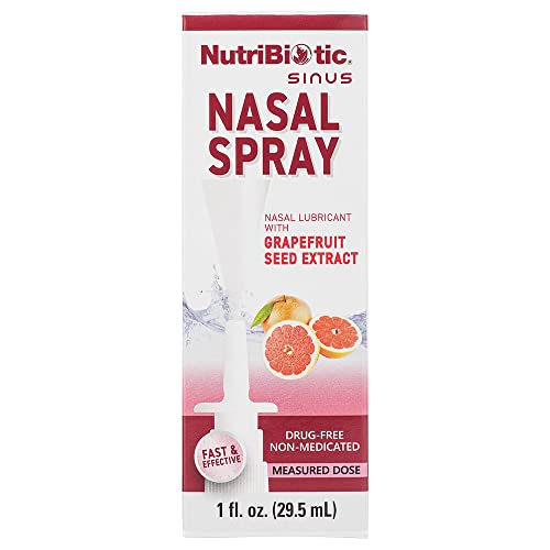NutriBiotic Nasal Spray 1 Fl Oz Nasal Lubricant with Grapefruit Seed