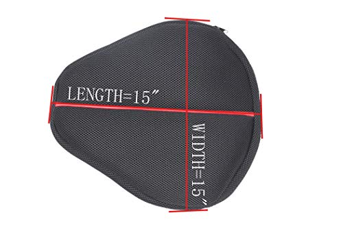 image for Wehope Larger Sport Motorcycle Cruiser Seat Air Cushion Pad for Comfor