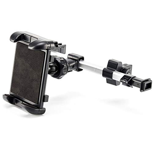 Tablet Mount Holder iKross Universal Tablet Car Backseat Headrest Extendable Mount Holder for Apple iPad Pro 12.9, 11, 10.5, 9.7, iPad Air/Mini, Samsung Galaxy Tab, and 7-12-inch Tablet - Black