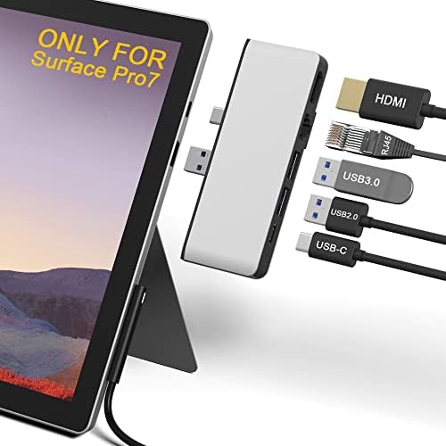 Surface Pro 7 Hub Docking Station, Surface pro 7 Adapter with 4K HDMI