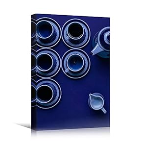 signwin Canvas Wall Art Teacup Platter Coffee Drinks...