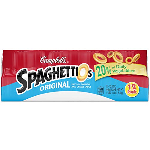 Campbell's SpaghettiOs Canned Pasta, Original, 15.8 oz., 12 Count