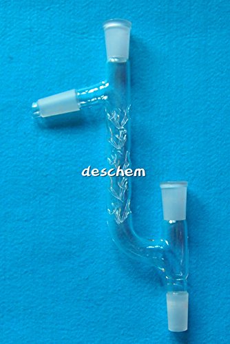 Deschem 24/40,120mm,4-way Glass Vigreux Distillation Head,Chemical Laboratory Glassware