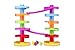 WEofferwhatYOUwant Advanced Ball Drop Toy – 16-Piece STEM Playset for Toddlers with 2 Purple Bridges & 8 Spiral Ramps | Creative Building Fun | Safe 9M+ | Interactive Family Play | Durable, Stackable