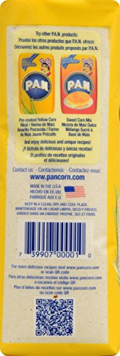Harina Pan Pre-Cooked Corn Meal, White, 35.27 Ounce