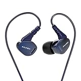 Ailihen X2 Sports Earbuds In Ear Sweat Resistant Earphones with Microphone for iPhone iPad iPod Tablets Laptop Android Smartphones (Dark Blue)