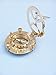 Hampton Nautical Solid Brass Round Sundial Compass with Rosewood Box, Brass