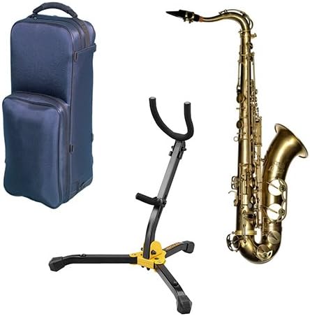 Virtuoso Series Professional Matte Tenor Saxophone Deluxe w/Hercules Sax Stand with Bag