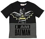 Lego Batman I Am Batman Boy's Short Sleeve Shirt (Large 10/12)