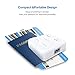 CHUWI USB Quick Charger Hidock Portable Desk Charger Mini Desktop Charger 4-Port Charging Station Charging Dock Charging Power Strip Surge Protector for Galaxy S8/S7/S6/Edge, Note 5,iPhone 7/6s,iPad