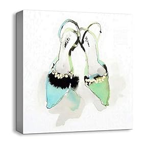 Canvas Wall Art Beautiful Abstract Heals Painting Artwork for Home Prints Framed - 12x12 inches