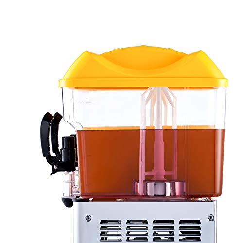 COZ 9.5 Gallon Commercial Drink Dispenser Machine, 280W Juice Machine Commercial with 2 Drink