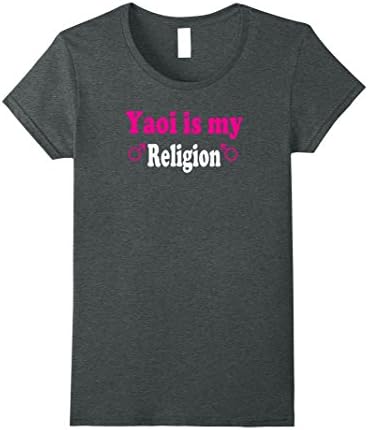 Womens Yaoi Is My Religion Fandom T-shirt XL Dark Heather