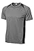 Sport-Tek Men's Heather Colorblock Contender Tee XL Vintage Heather/ Black