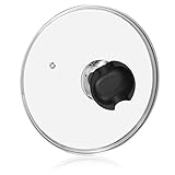 6 Quart Instant Pot Lid – 9in Universal Clear Pressure or Slow Cooker Cover | Instapot 6qt Accessory Duo, Plus, Ultra | Tempered Glass & Stainless Steel Lip | Spoon Holding Knob