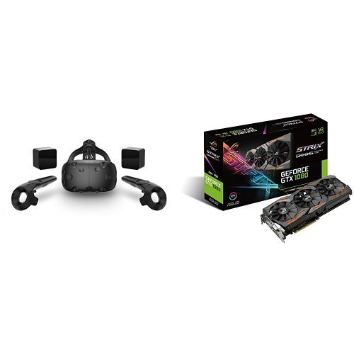 ASUS GeForce GTX 1080 8GB ROG STRIX Graphics Card (STRIX-GTX1080-A8G-GAMING) & HTC Vive Virtual Reality System Bundle