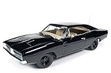 1969 Dodge Charger Black Happy Birthday General Lee 1/18 by Autoworld AWSS110