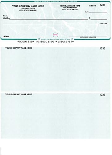 250 Blank High-Security Hologram Prismatic Laser Computer Check On Top Blue Red Prismatic