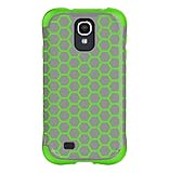 Ballistic Aspira Honeycomb Pattern Case for Samsung Galaxy S4 - Retail Packaging - Gray/Apple
