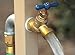Liberty Garden Products 693 Free Standing Garden Hose Stand With Brass Faucet, Holds 150-Feet of 5/8-Inch Hose - Tan