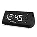 Magnasonic Alarm Clock Radio with USB Charging for Smartphones & Tablets includes Dual Alarm, Battery Backup, Auto Time Set & 1.2
