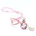 TJ Beauty Aromatherapy Essential Oil Difusser Jewelry Painted Glass Beads Bracelet Oil Pendant Cork Cover (Pink)
