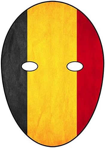 SOCCER WORLD CUP - BELGIUM - DIY CARD FACE MASK KIT - DO IT YOURSELF