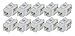 iMBAPrice (Pack of 10) Keystone Punch Down Jack Cat-5e RJ-45 - White