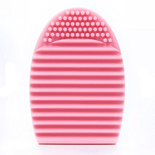 DZT1968 Silicone Gel Makeup Washing Brush Cleaner Egg Scrubber Tool (Pink)