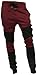 Hat and Beyond Casual Fleece Jogger Biker Pants Active Slim Fit (Medium, 5018)