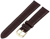 Hadley-Roma Men's MSM835RB-180 18-mm Brown Genuine Italian Calfskin Leather Watch Strap