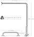 Wall-to-Floor Grab Bar + Side Leg - Stainless Steel - Concealed Mounting Flanges - Hardware Included - ADA Compliant - Free Grab Bar Included