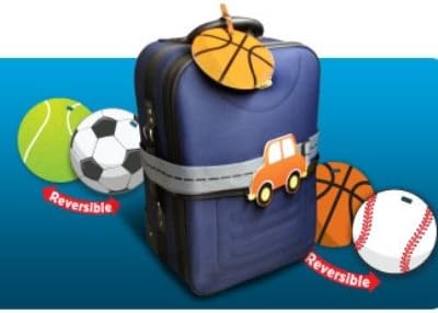 Tagy Luggage &amp; Backpack Tag / Strap It or Hang It (Heart tag with strap)